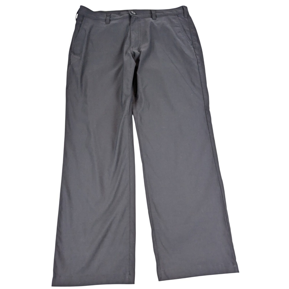 Eddie Bauer Mens Grey Flat Front Stretch Pants Size 36x30 Outdoor Casual‎